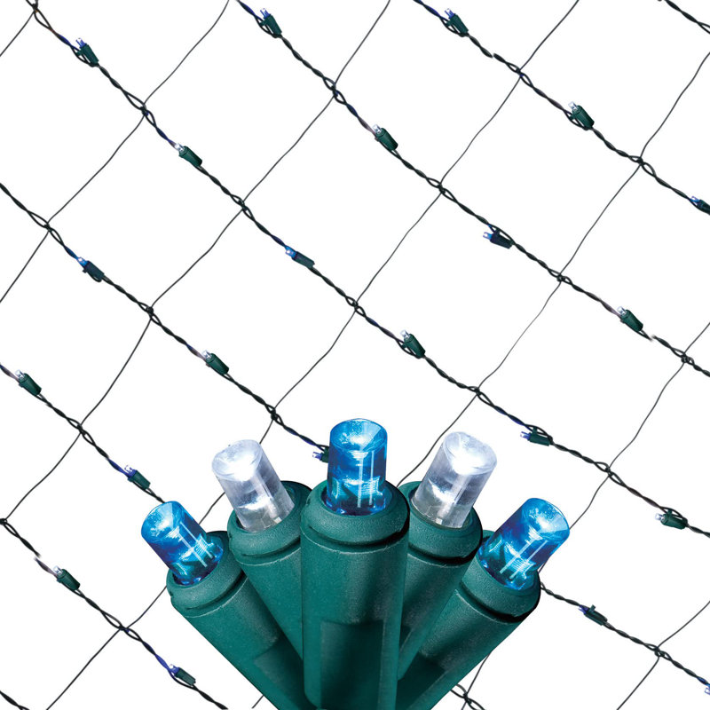 Tupkee Christmas Light Net – 150 LED Green Mesh Lights - 4 ft x 6 ft – Outdoor / Indoor – Net Lights for Bushes, Hedges or Trees