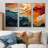 Biomorphism Organic Forms V - 3 Piece Wrapped Canvas Print-101532576-98146511