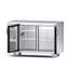 Glacière à barre arrière 60 po avec 2 portes en verre Coolake, 33-41 ℉, 17,3 pieds cubes Réfrigérateur de bar en acier inoxydable avec éclairage à DEL, réfrigérateur commercial à hauteur de comptoir pour magasin de bar