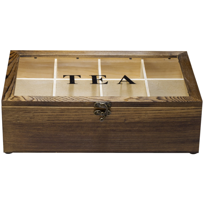Wood Tea Box, Brown