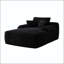 Chaise longue convertible avec porte-gobelet, revêtement moelleux et aucun assemblage requis-1081120782