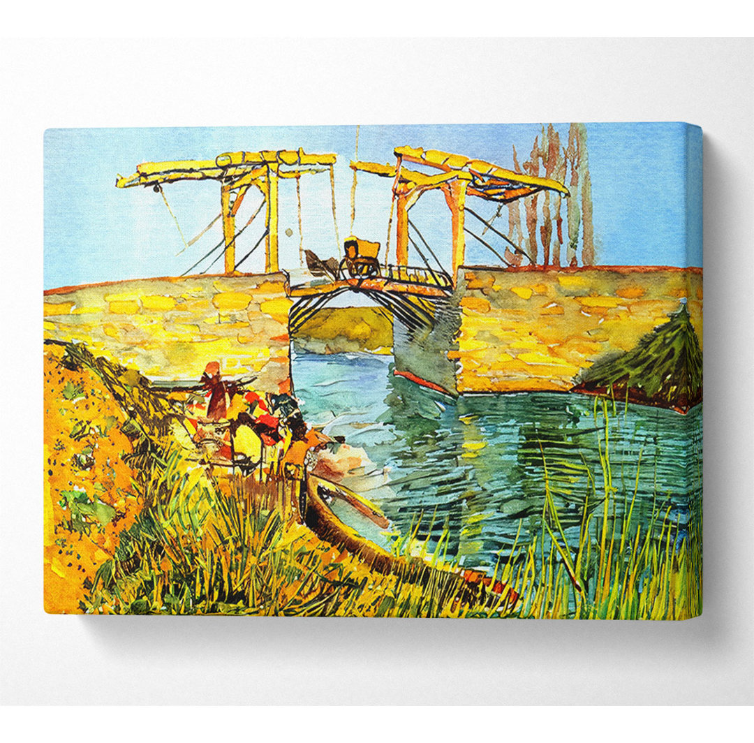 Van Gogh Die Langlois-Brücke in Arles - Druck