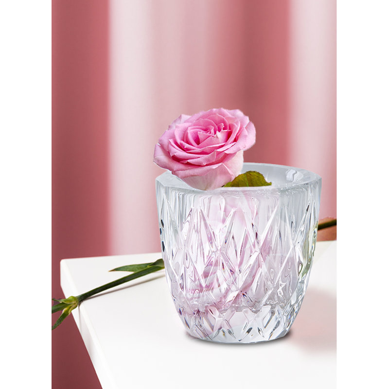 Ensemble de 12 bougeoirs en verre et cristal Everly Quinn