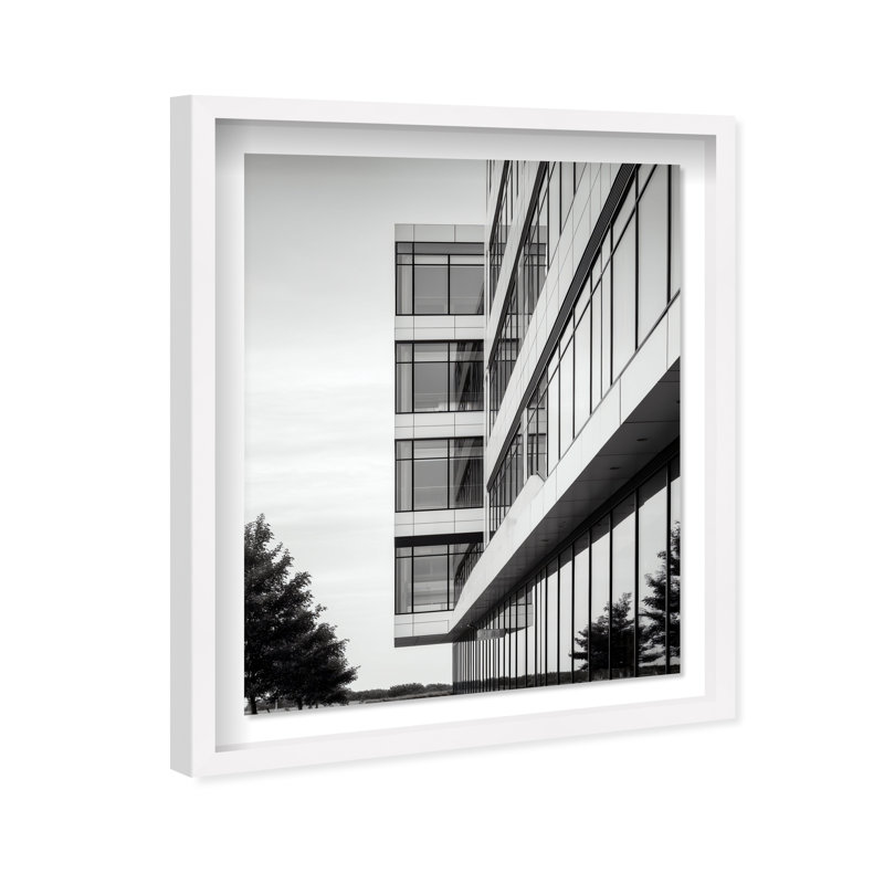 Glass Labyrinth II Print by Oliver Gal, 25.5"H x 31.5"W, White Shadowbox