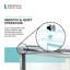 Porte de douche semi-sans cadre B 54 pi x H 65 po Lese-42575347