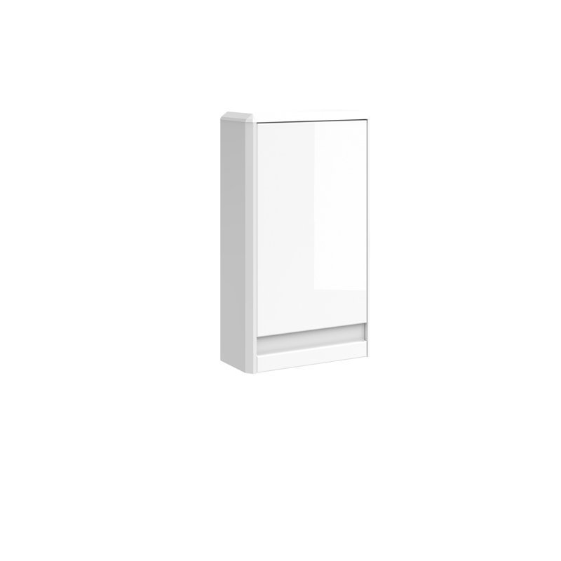 Petite armoire latérale gauche DAX Venice 1 porte, Blanc