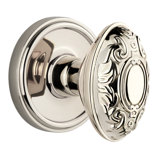 Grandeur Georgetown Rosette Double Dummy with Grande Victorian Door Knob