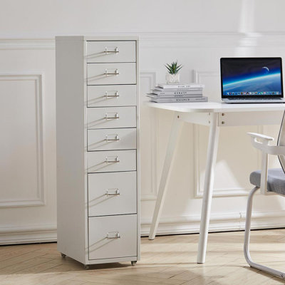 Eumeka 28cm Wide 8 -Drawer File Cabinet