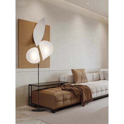 Nordic Minimalist Wrought Iron & Fabric Floor Lamp