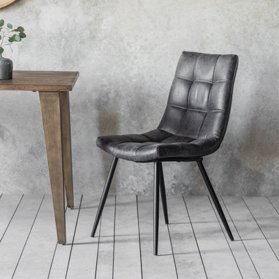 Casteau 48cm H Upholstered Metal Cantilever Chair