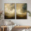 Art mural encadré, impressions murales abstraites rétro sur toile 16 po x 24 po-1907456384-1907456387