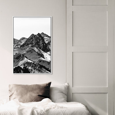 " Up The Mountain Snowy Mountains " Graphic Art Print