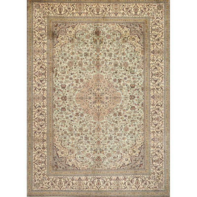 Tapis gris/brun traditionnel Jattin, Rectangle 2 pi x 3 pi