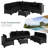 Wicker 6 - Person Modular Patio Conversation Set with Cushions