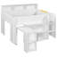 Lit mezzanine double en bois avec bureau et DEL, tablette de rangement pour les adolescents, conception peu encombrante-1594685727