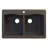 Aversa 33'' L Double Bowl Kitchen Sink-16187825