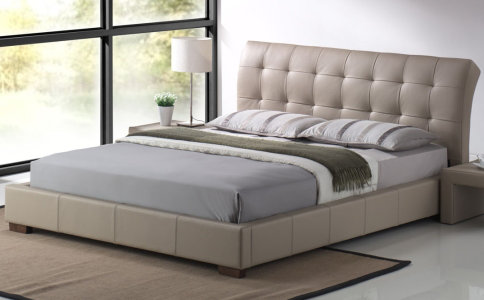 Upholstered Bed, Double (4'6), Black
