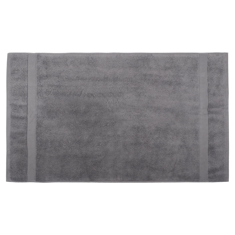 Corringham Cotton Feather Touch Quick Dry 700 GSM Bath Mat, 20"X33", Gray
