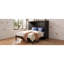 Lit escamotable double gain de place avec rangement, meuble de rangement moderne en bois MDF-1547633154