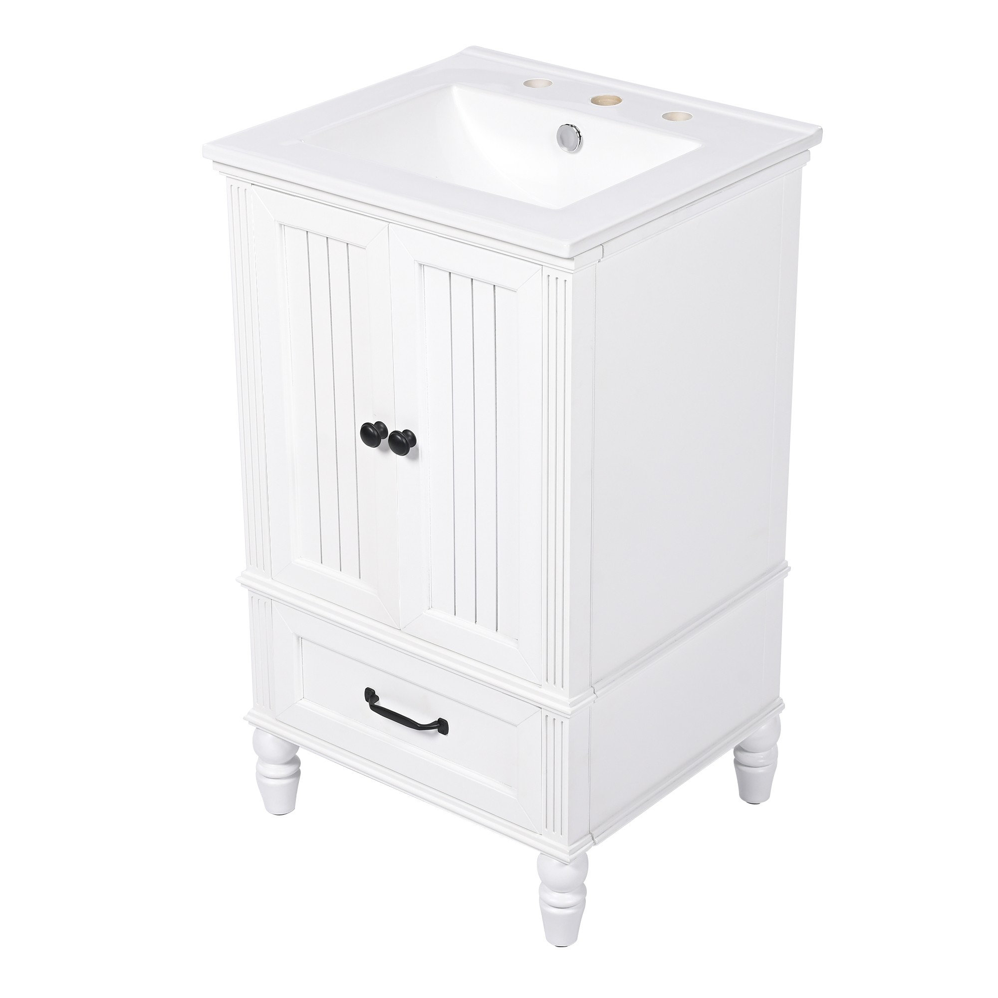 Ebern Designs 20Inch Bathroom Vanity with Ceramic Sink Wayfair