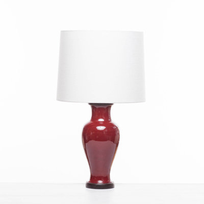 Lampe de table en porcelaine 22 po balustre Gabrielle