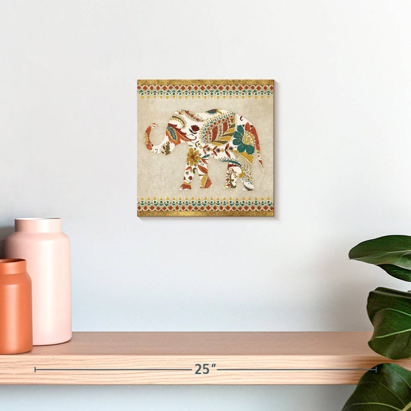 Brampt Boho Elephant II, 10" H x 10" W