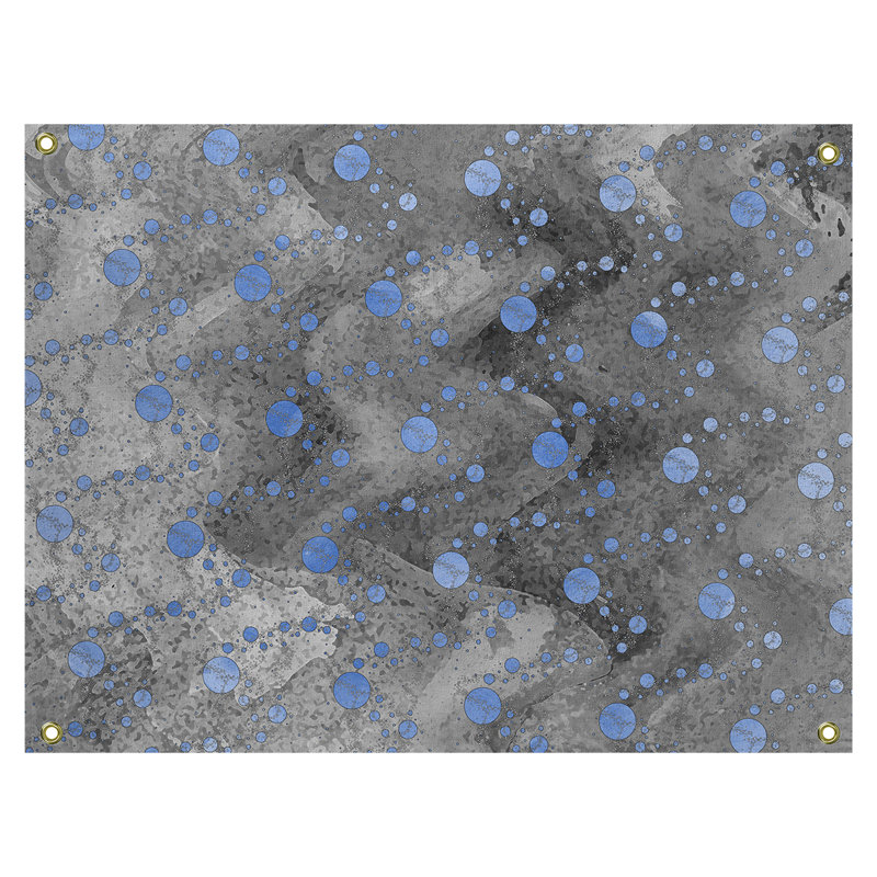 Tapisserie murale en polyester, H 29 po x l 39 po, Bleu
