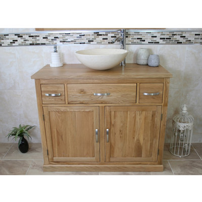 Sofia 1000 mm Freestanding Single Vanity with Vessel Basin