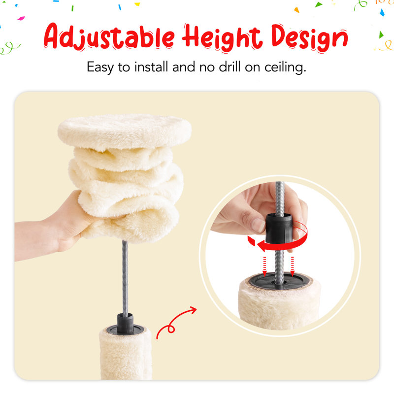 Tenley 101.6'' H Cat Tree, Beige