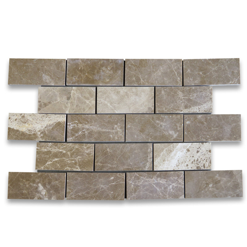 Emperador Light Marble 3" x 6" Floor Use Tile