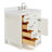 Macnair 37'' Single Bathroom Vanity with White Quartz Top-85364239