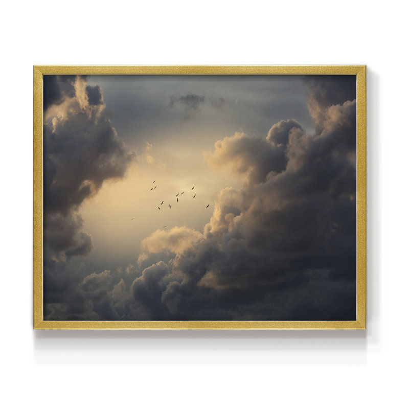 «Soaring High Above», reproduction encadrée, H 11 po x l 14 po, Or