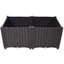 Bacs à fleurs en plastique pour plantes à fleurs, plantes et plantes grasses