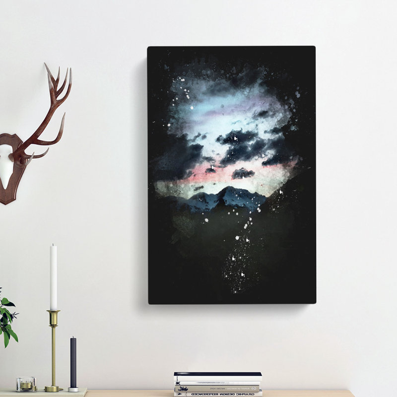 Mountain Below the Clouds - Wrapped Canvas, 50cm H x 35cm W x 3cm D