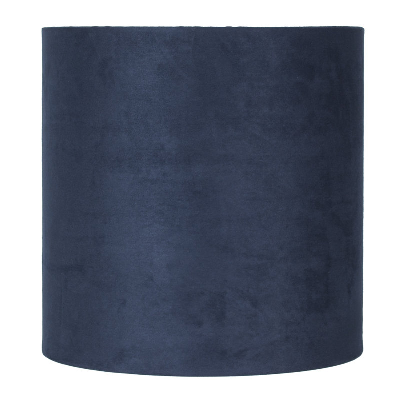Abat-jour tambour en faux cuir Ganya Classic, H 10 po x l 10 po x P 10 po