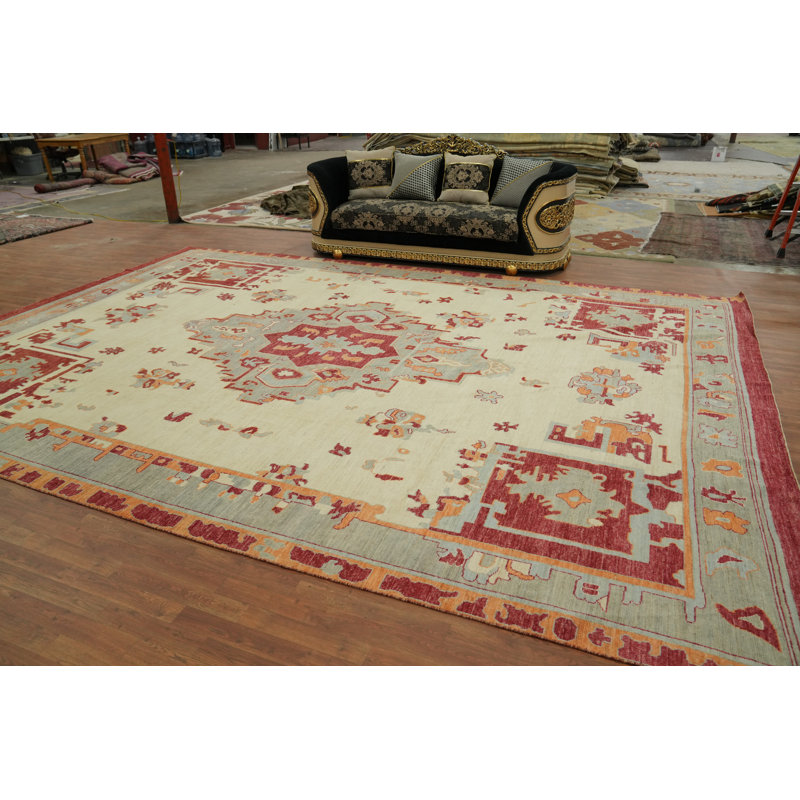 Tapis géométrique Oushak