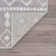 Tapis gris à motif géométrique Backlund
