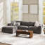 Canapé modulaire en L surdimensionné avec housse de coussin amovible Cioffi-869639207-869639209