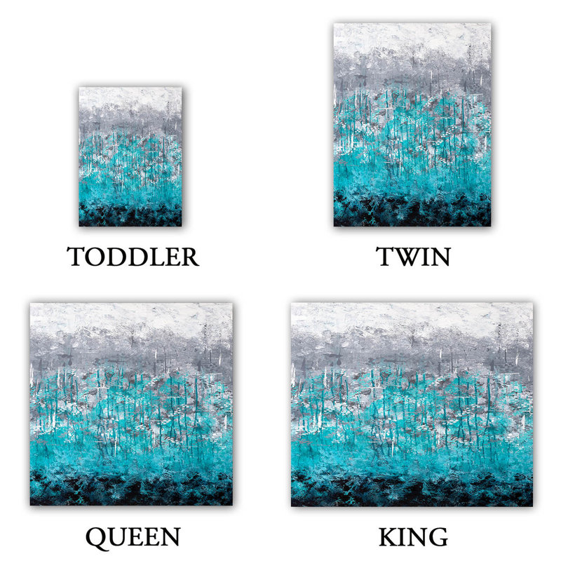 Ensemble de housse de couette DiaNoche en microfibre par Sue allemand - Dripping Turquoise