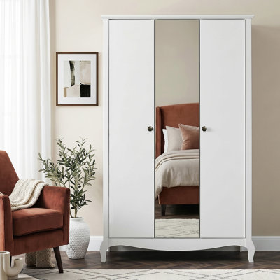 3 Door Manufactured Wood Wardrobe