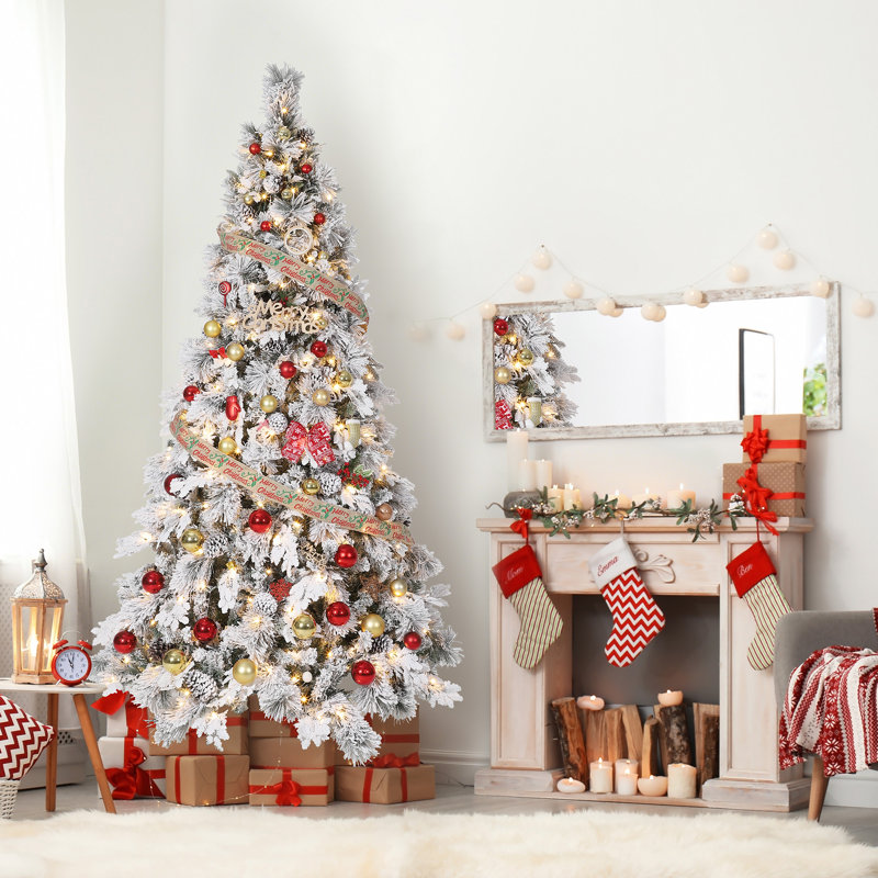Lighted Artificial Christmas Tree, 1.5m H