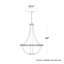 Crystal Empire LED 12 Light 20.5in x 27in Chandelier in White Pass with Clear Radiance Crystals-1013648943-1013648940-1013648931