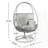 Outdoor Wicker Swivel Lounge Chair