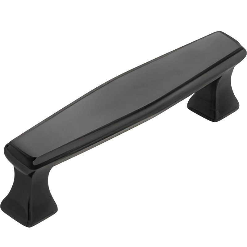 Deco Cabinet Pull, Black, 6"