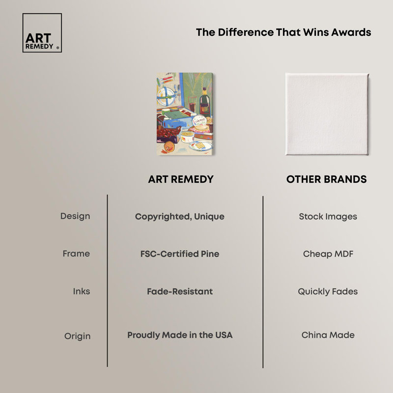 Wine and More Gallery Wrapped Canvas Print, 24" x 16"