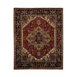 Hand Woven Cotton and Wool Oriental Area Rug