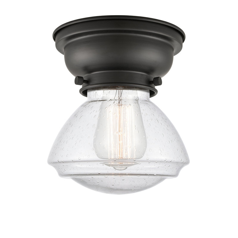 Plafonnier encastré 1 lumière 3,75 po Chesterville, Grainé, Noir mat, Ampoule DEL 6 watts Vinage