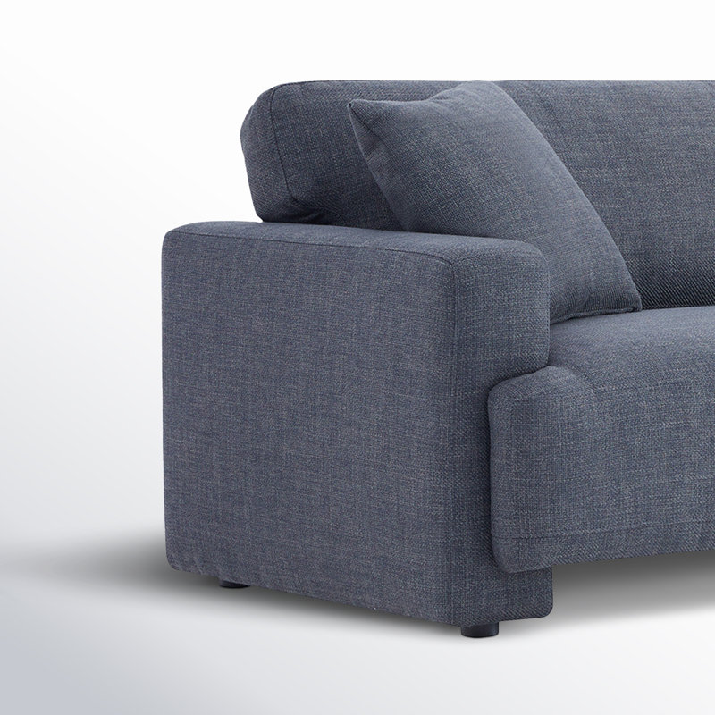 Canapé profond rembourré 90 po Ives, Gris anthracite Luna