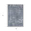 Tapis d'extérieur lavable abstrait bleu 3 pi x 5 pi