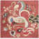 Ferrera Jahiem Floral Handmade Tufted Wool Red Area Rug